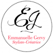 Emmanuelle GERVY robe et parure de mariée (confection, détail)