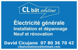 CL BÂT SOLUTIONS électricité générale (entreprise)