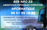 SEB INFO 33 dépannage informatique