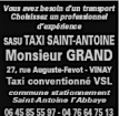 Taxi Saint Antoine