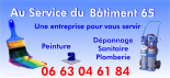Au service du bâtiment 65 plombier