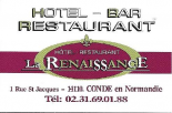 hotel restaurant La renaissance restaurant