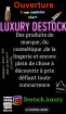 Luxury destock magasin discount, stock et dégriffé (détail)