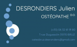 Ostéopathe BRUZ - Julien DESRONDIERS ostéopathe