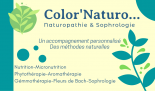 Color'Naturo... Conseiller en Naturopathie et Sophrologie soins hors d'un cadre réglementé
