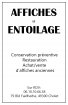 Affiches et entoilage restauration rapide et libre-service